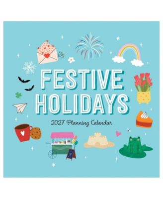 2027 Festive Holiday Themes Wall Calendar