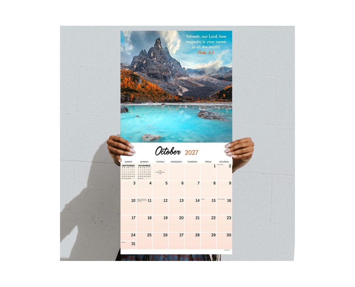 Tf Publishing Paper Goods 2027 Psalms Wall Calendar