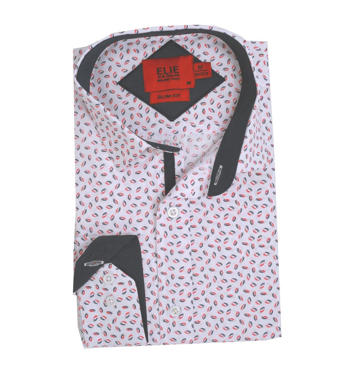 Elie Balleh Men's Slim Fit Classic Button-Down Shirt with Sleek Design