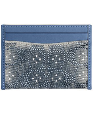 Essential Crystal Denim Signature Card Case