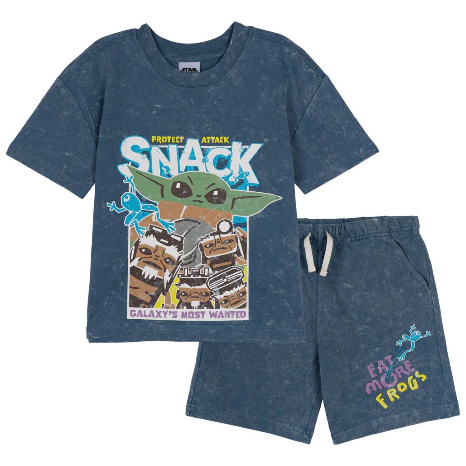 Toddler Boys The Mandalorian Grogu 2T-5T 2-Piece T-Shirt and Shorts Set