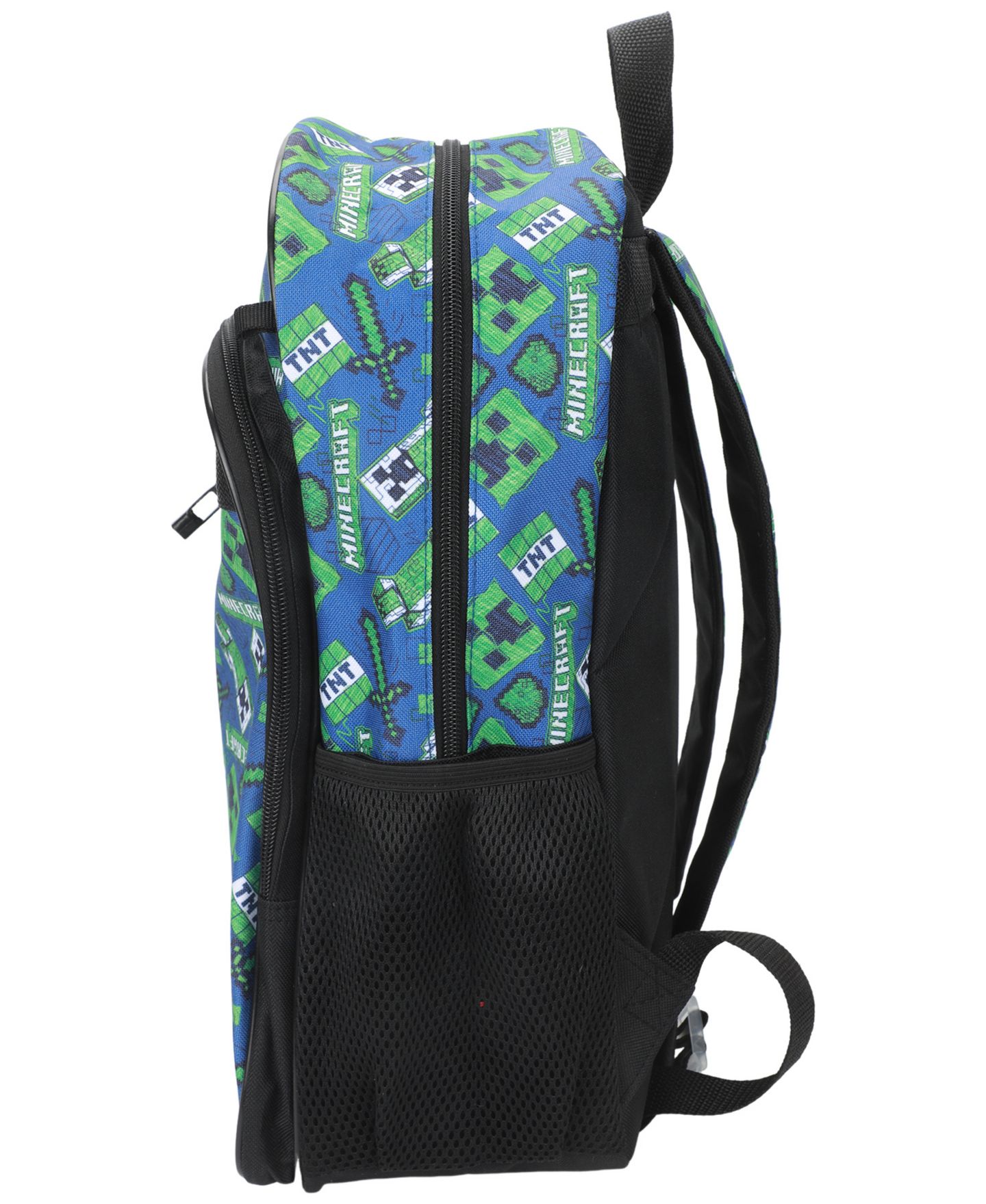 Детские сумки Minecraft All Over Print Backpack, Lunch Kit, Keychain and Pencil Case, 4-Piece Set, цвет: Синий — фото 5
