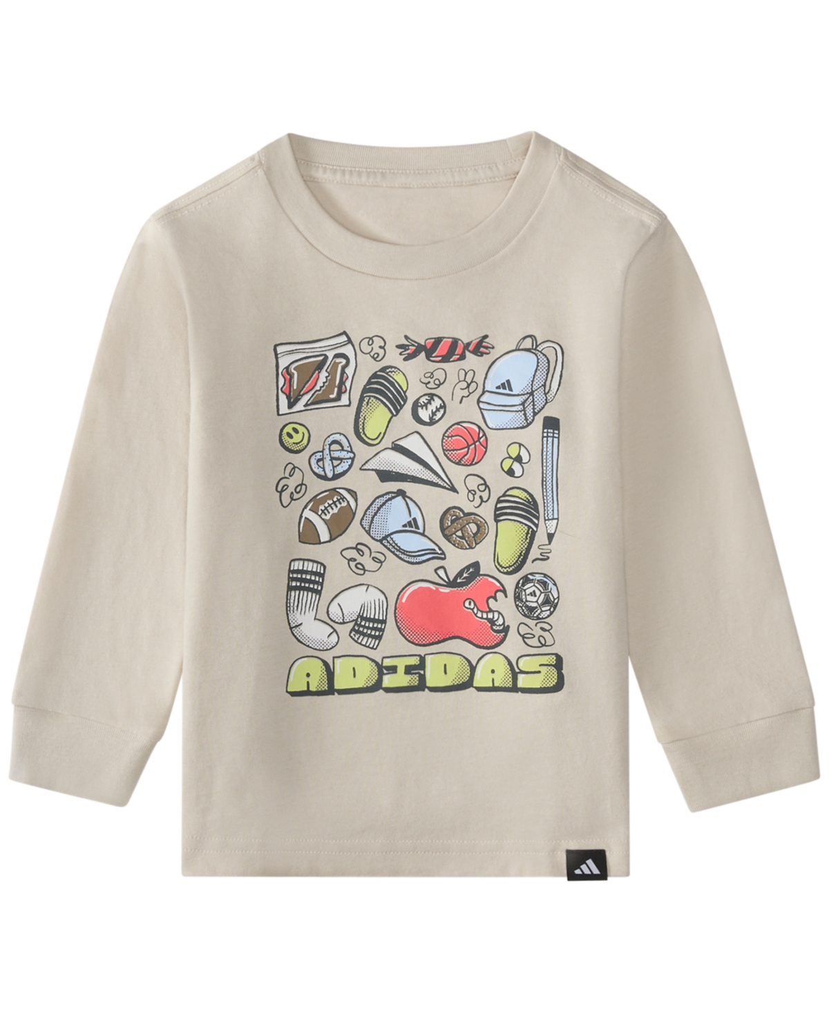 adidas Baby Boys' Long-Sleeve T-Shirt and Joggers, 2-Piece Set