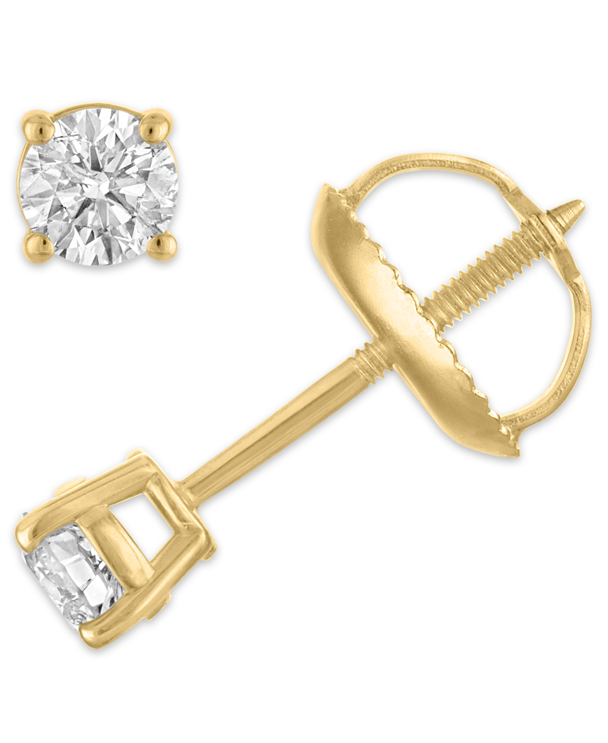 Diamond Stud Earrings 14 ct tw in 14k White Gold  Yellow Gold