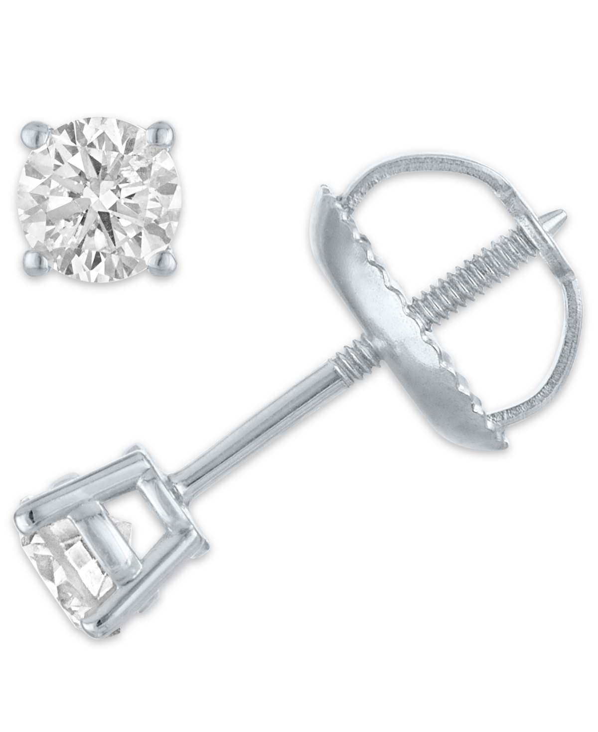 Diamond Stud Earrings 14 ct tw in 14k White Gold  White Gold