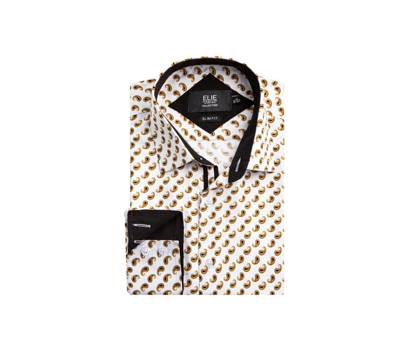 Мужская рубашка Elie Balleh Slim Fit Paisley Print — фото 3