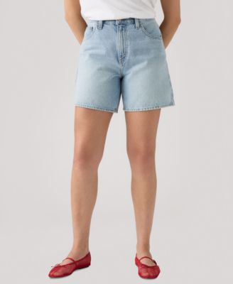 Premium Women's High-Rise Baggy Denim Shorts