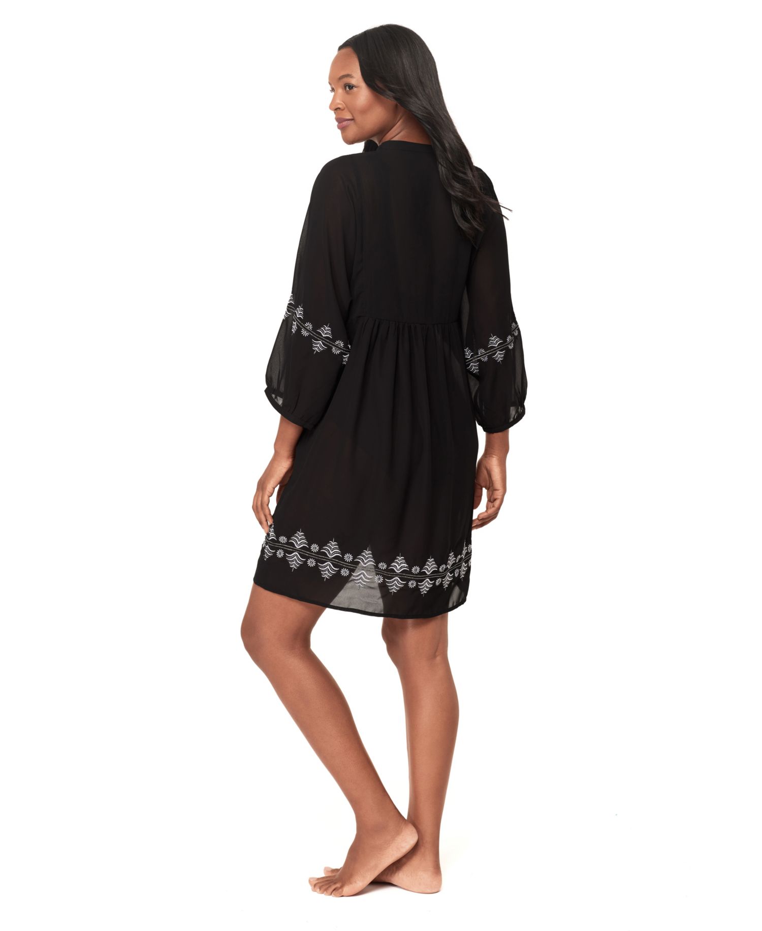 Women's Elysium V-Neck Tiered Swim Cover-Up Dress