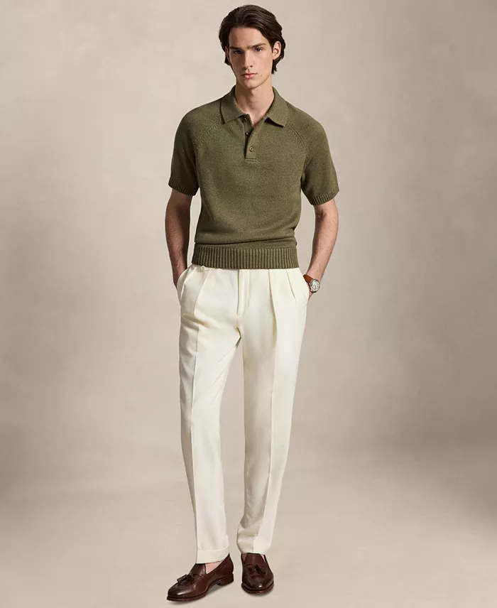 Men's Thick-Gauge Cotton Polo Sweater - thumbnail 2
