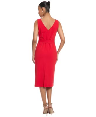macy's ladies red dresses Macy Dress Satin Rust