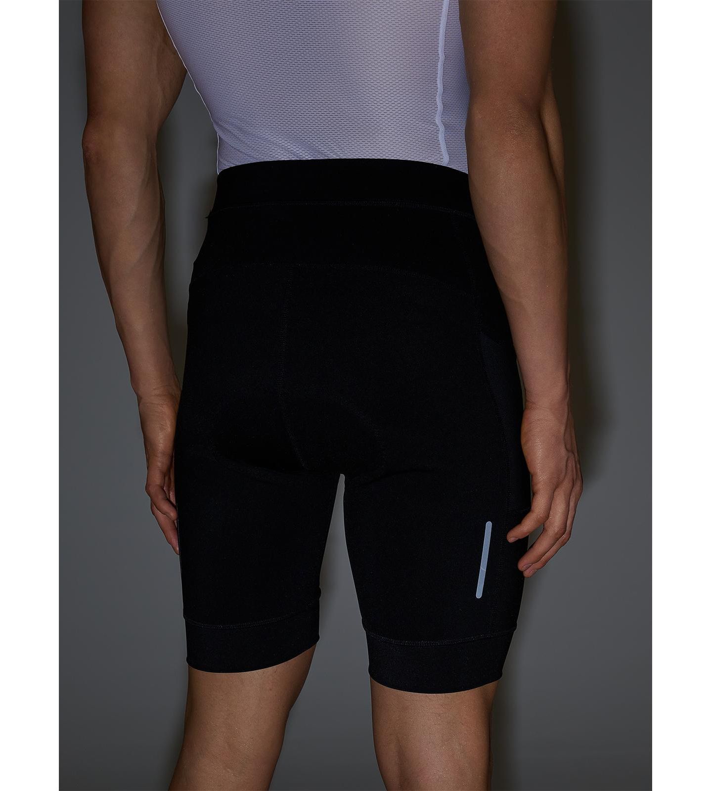 Мужские леггинсы 4F Short Cycling Leggings With Gel-Foam Insert, цвет: Глубокий чёрный — фото 7