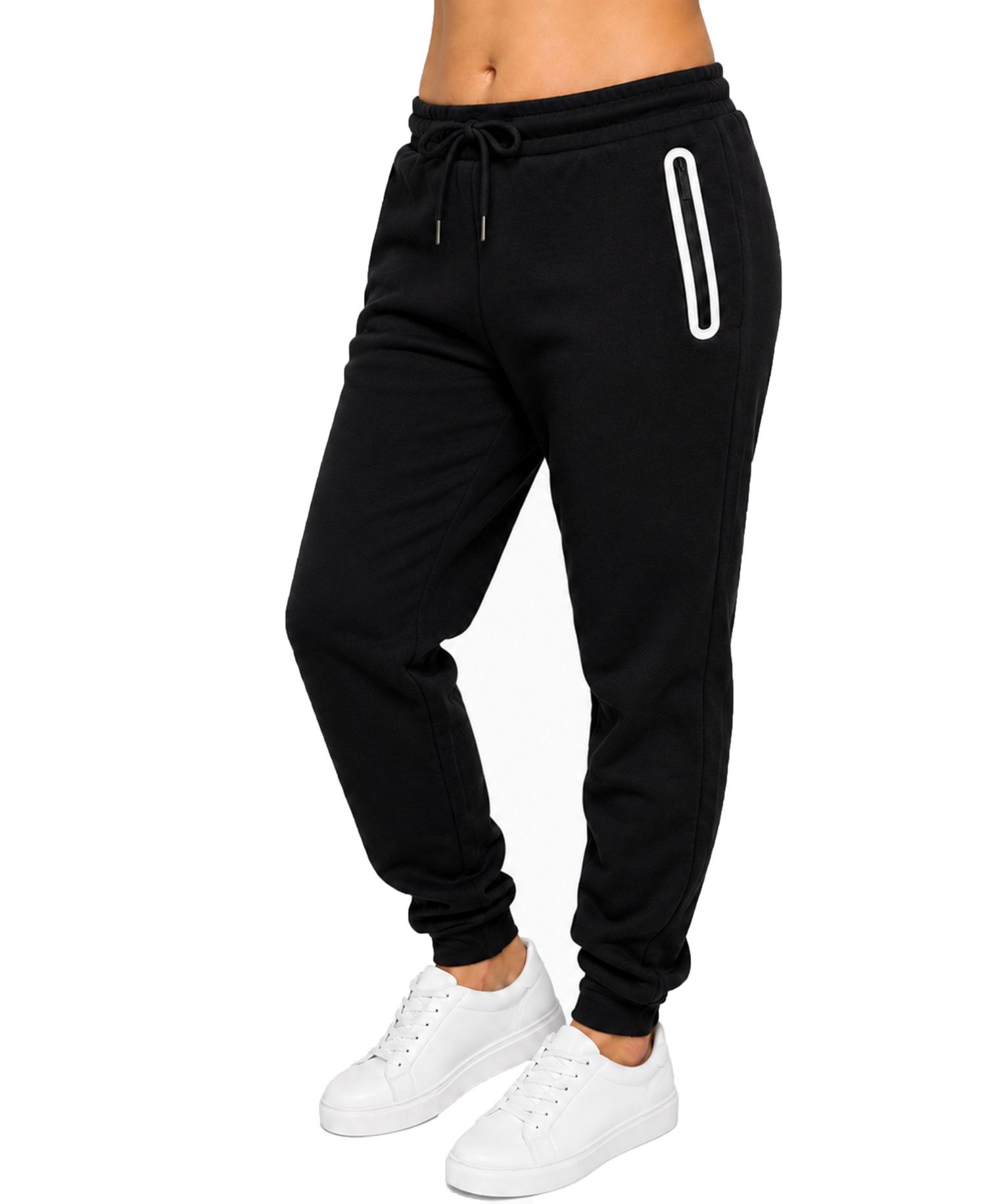 Women's Loose-Fit Fleece-Lined Jogger With Heat Seal Zipper Side Pockets