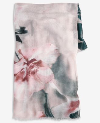 Watercolor Mia Floral Oblong Scarf