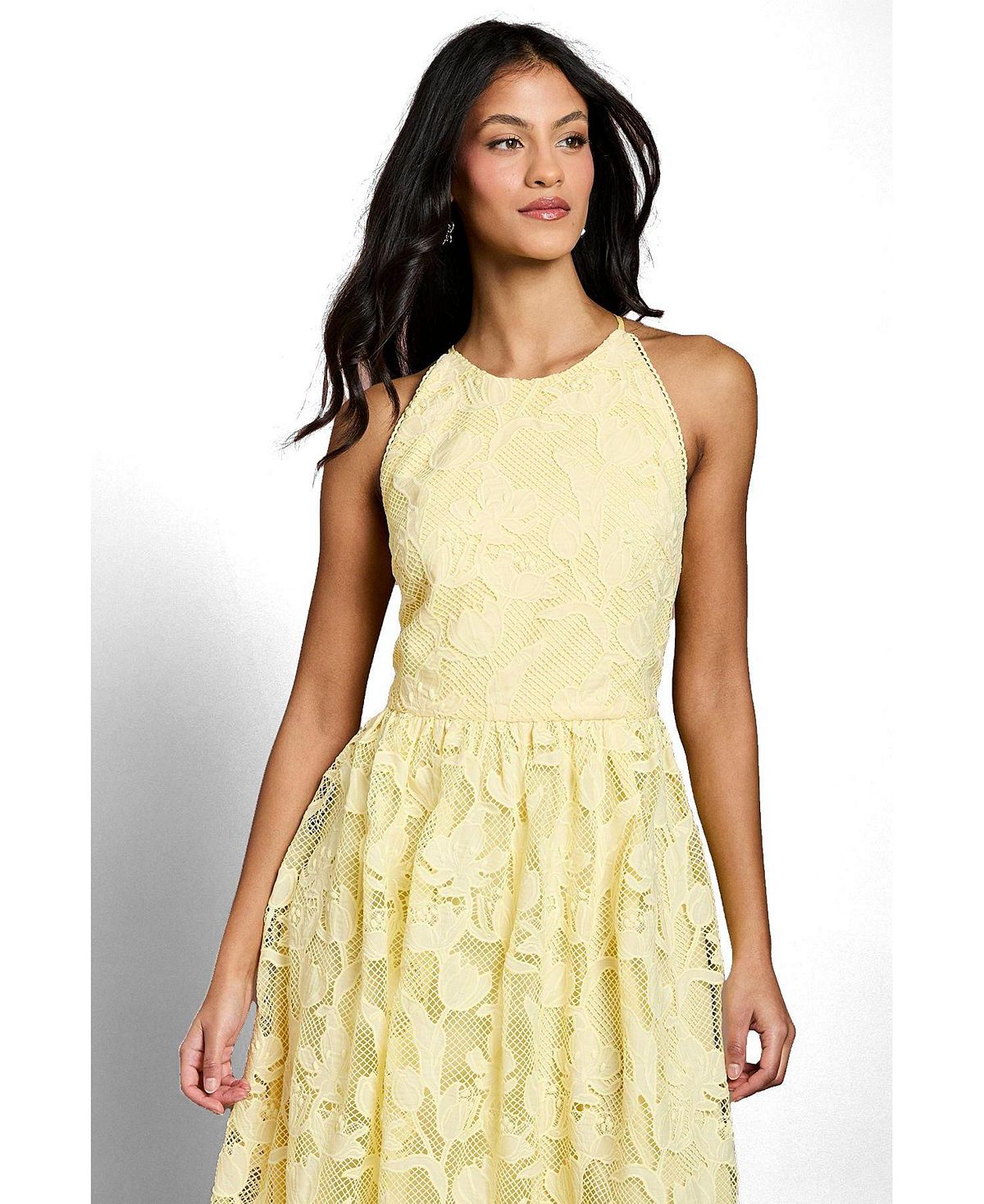 Coast Women's Halterneck Lace Midi Dress view 2 — MAYCSS fashion products