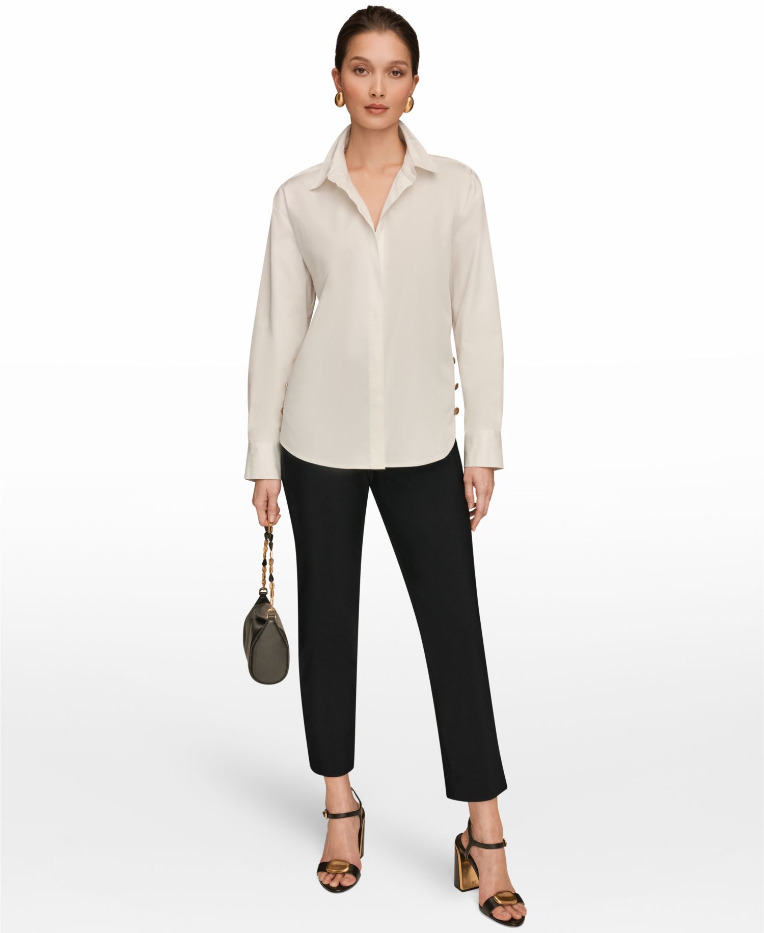 Women's Long-Sleeve Button-Up Shirt