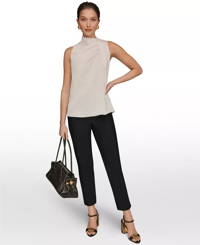 Women's Sleeveless Twist-Front Drape Blouse - thumbnail 6