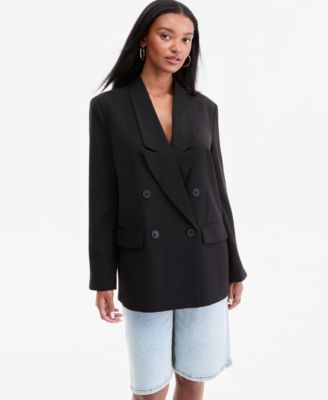 Women's Peak-Lapel Double-Breasted Blazer