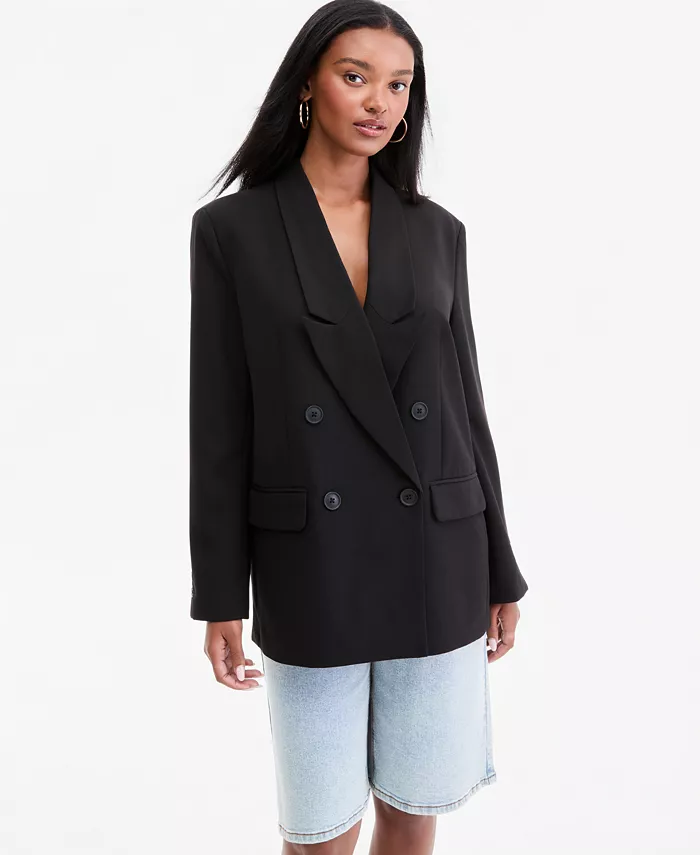 Women's Peak-Lapel Double-Breasted Blazer