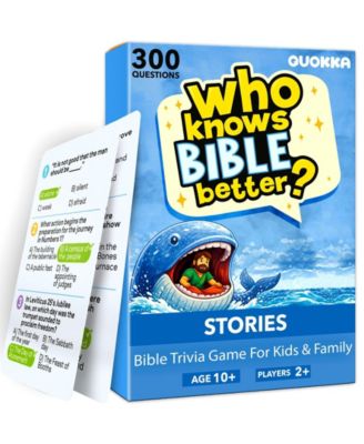 Trivia Card Games for Family - Bible and Generations Collections with 300 to 900 Questions for Game Night and Sunday School