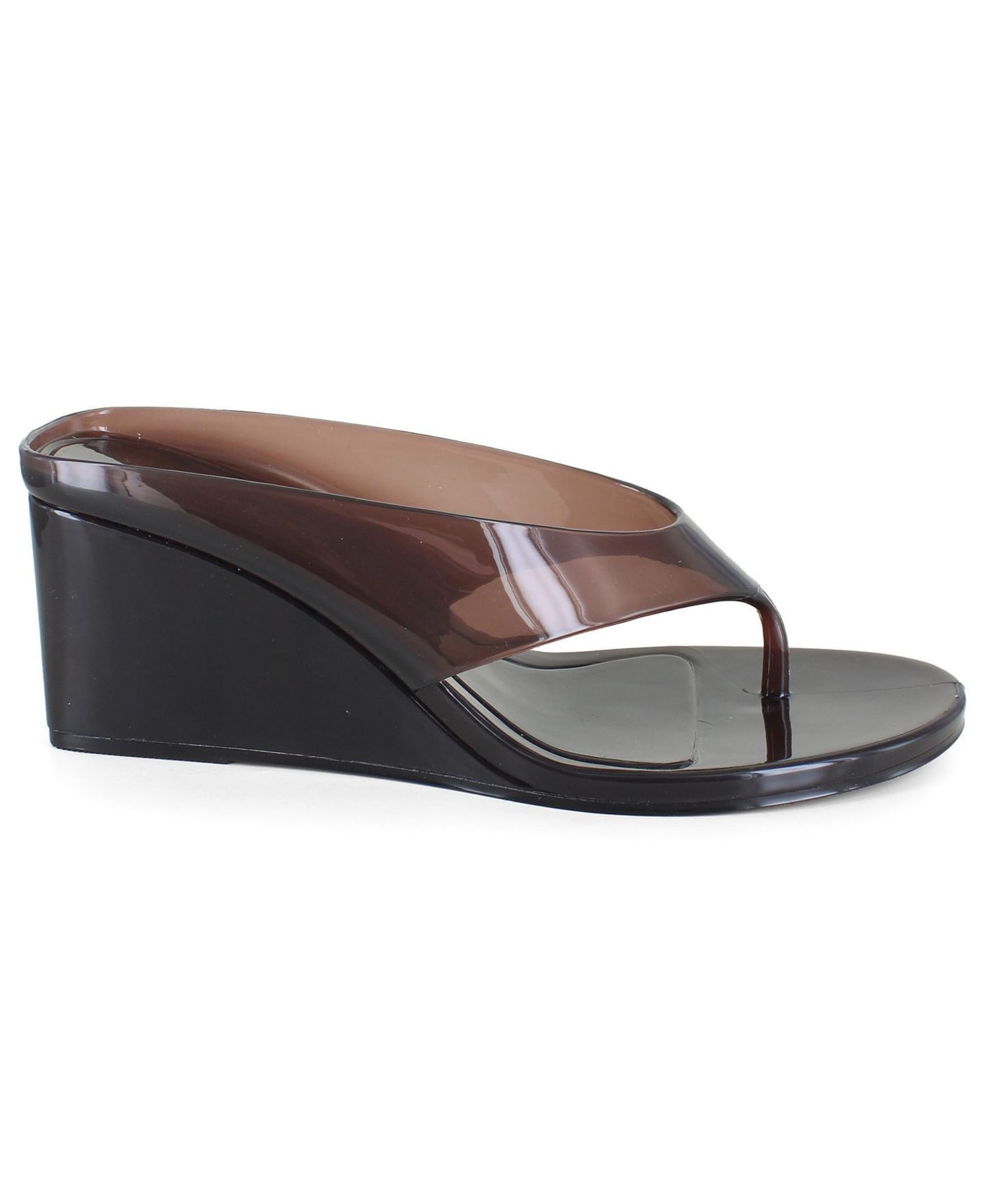 Женские сандалии Christian Siriano Ariel Wedge Jelly Sandal, цвет: Коричневый — фото 2