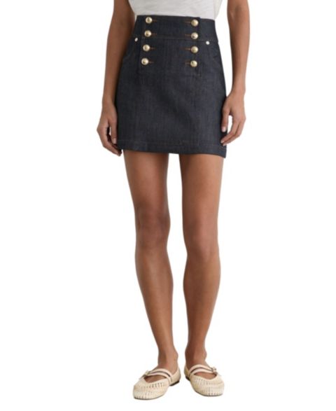 Женские юбки REISS Skylar Button Detail Denim Mini Skirts