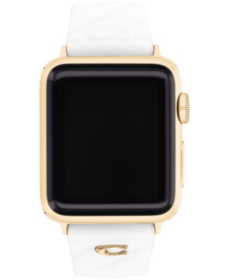 Women's White Silicone Apple Watch Strap 38mm, 40mm, 41mm