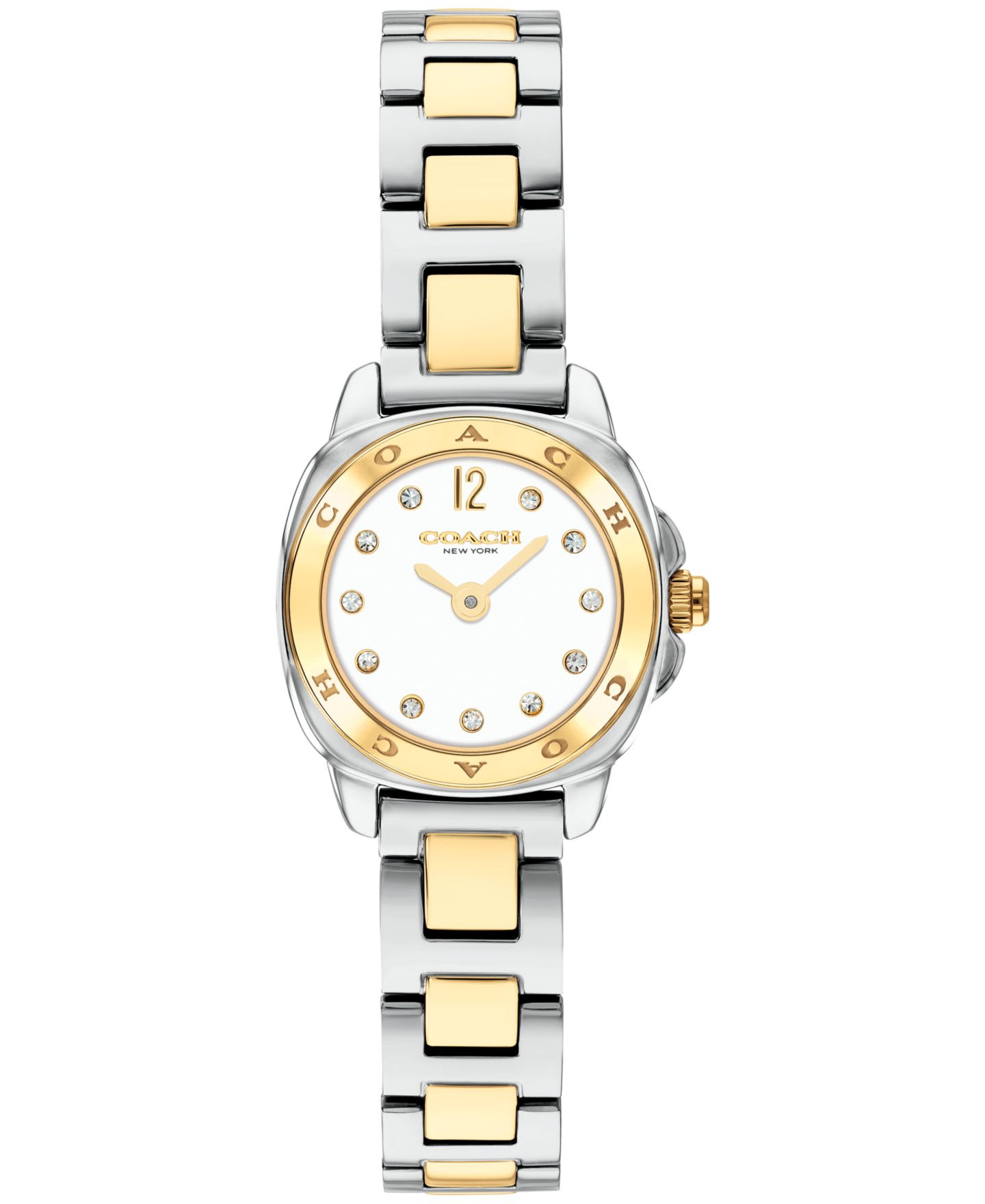 Женские часы COACH Kitt Two-Tone Stainless Steel Bracelet Watch 21mm — фото 1