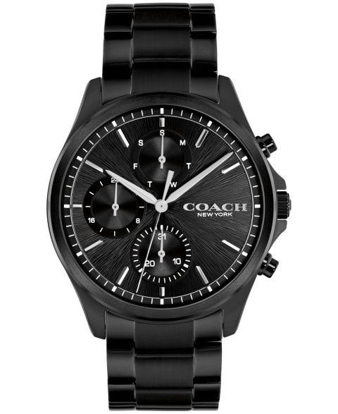 Мужские часы Coach Oliver Black IP Stainless Steel Bracelet Watch 41mm