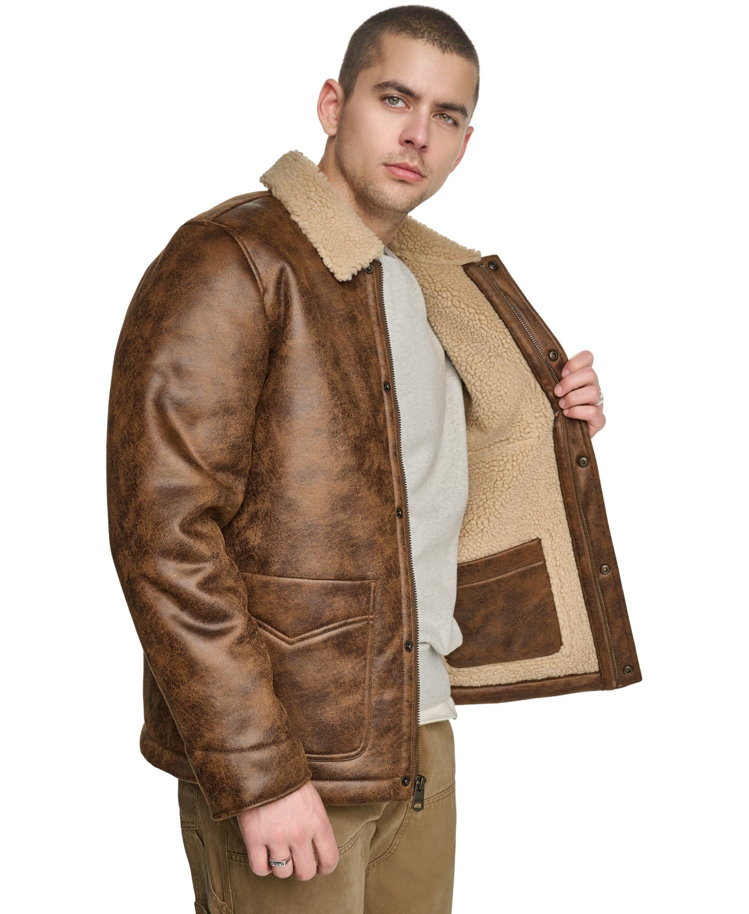 Men's Shearling Classic-Fit Ranch Jacket
