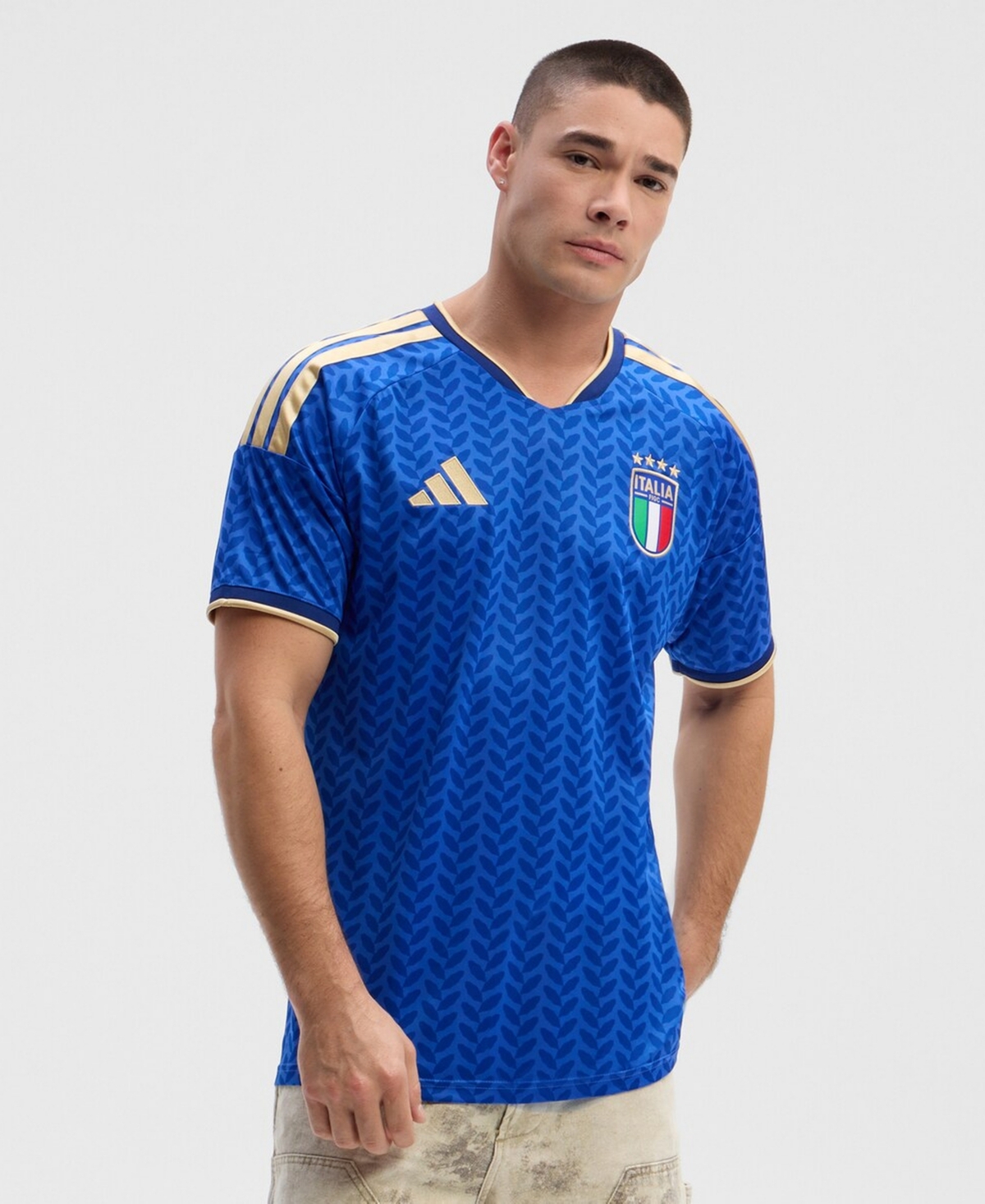 Adidas Men's Blue Italy National Team Fifa x World Cup 2026 Home Replica Jersey