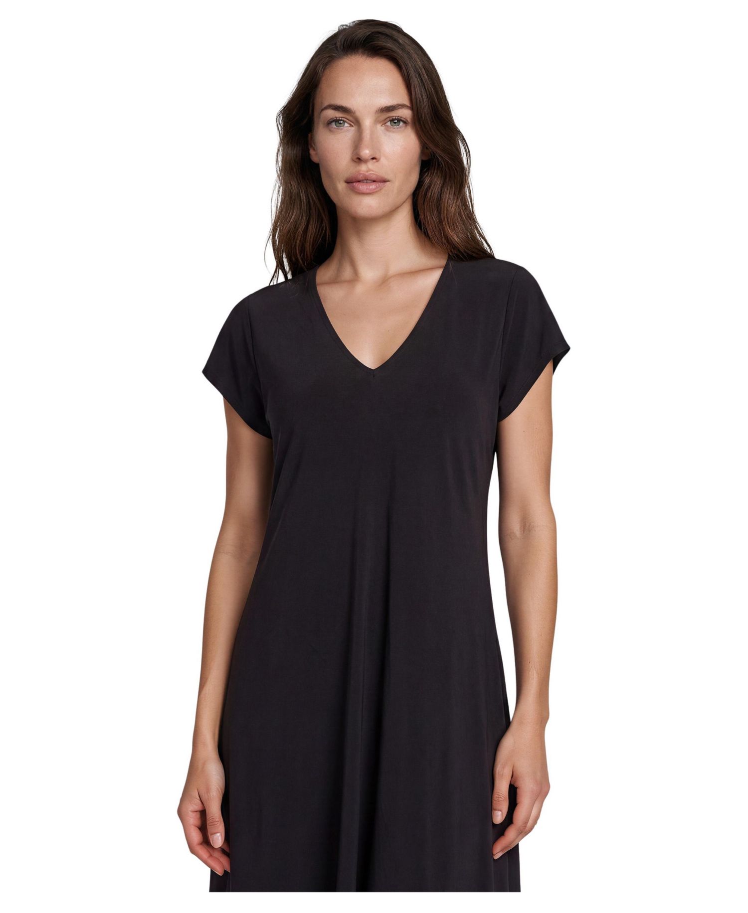 Women's Manebili V-Neck Draped Midi Dress