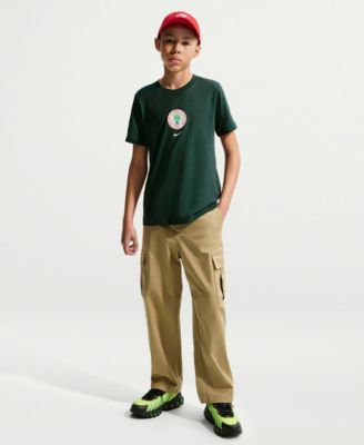 Big Boys and Girls Green Nigeria National Team Crest T-Shirt