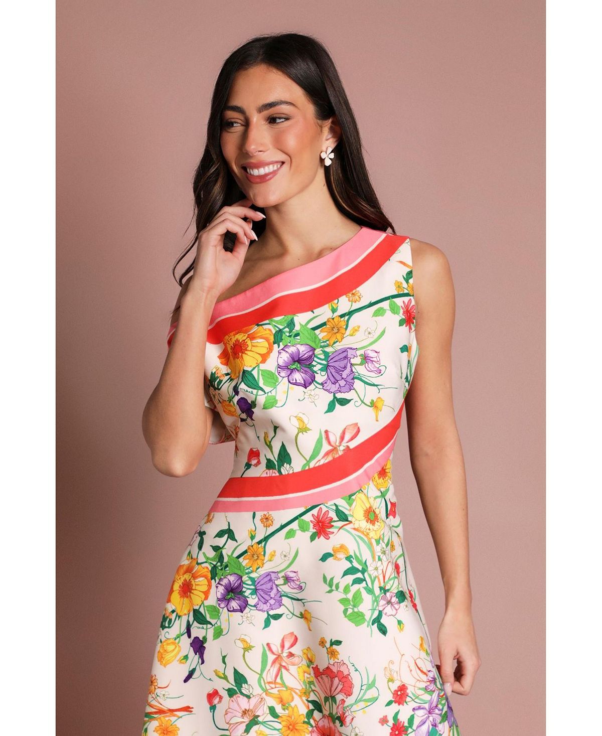 Coast Women's Off Shoulder Satin Midi Dress view 4 — MAYCSS fashion products