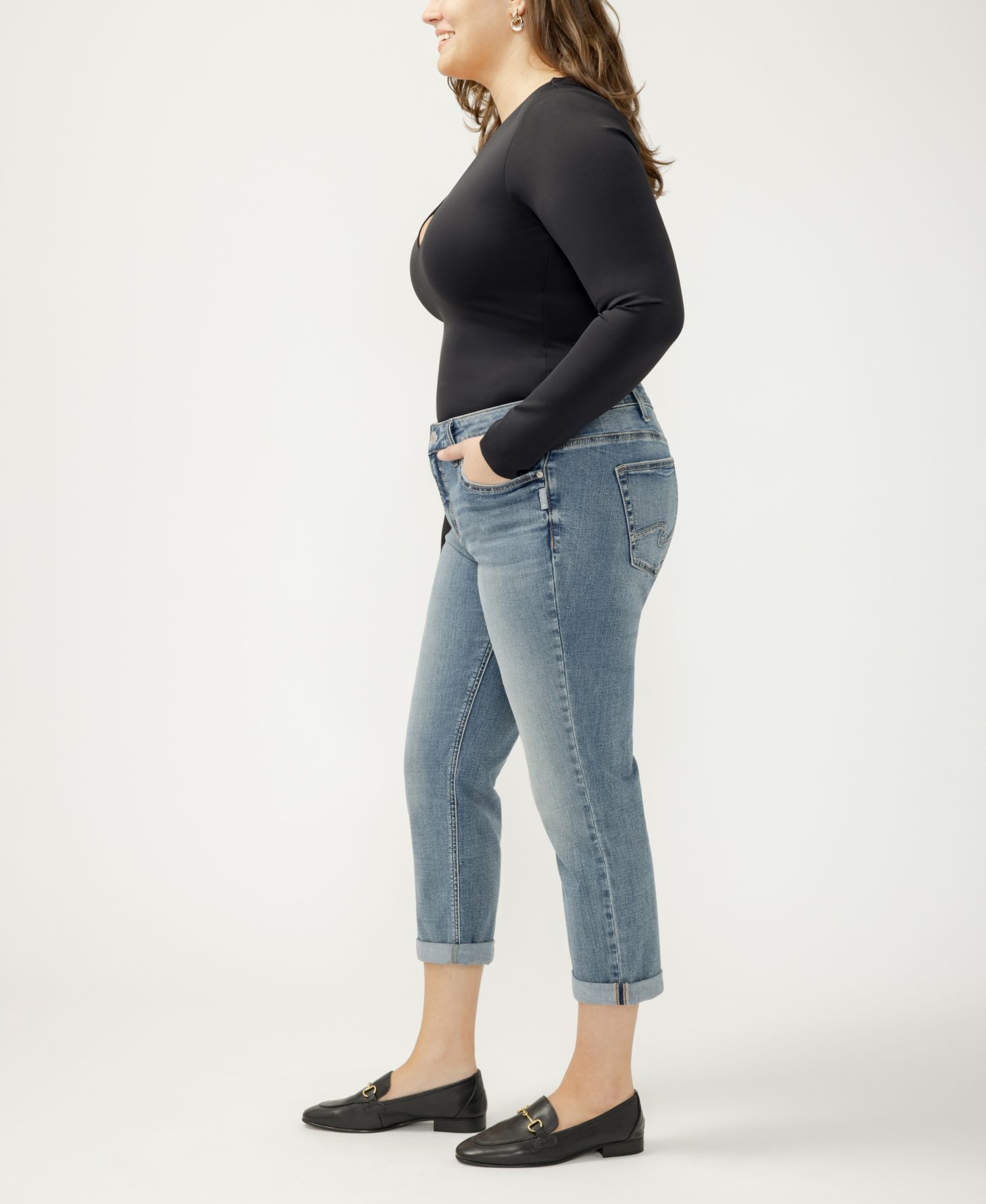 Plus Size Elyse Capris Jeans