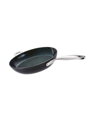 Green Stone Aluminum 12.5" Frypan with Helper Handle