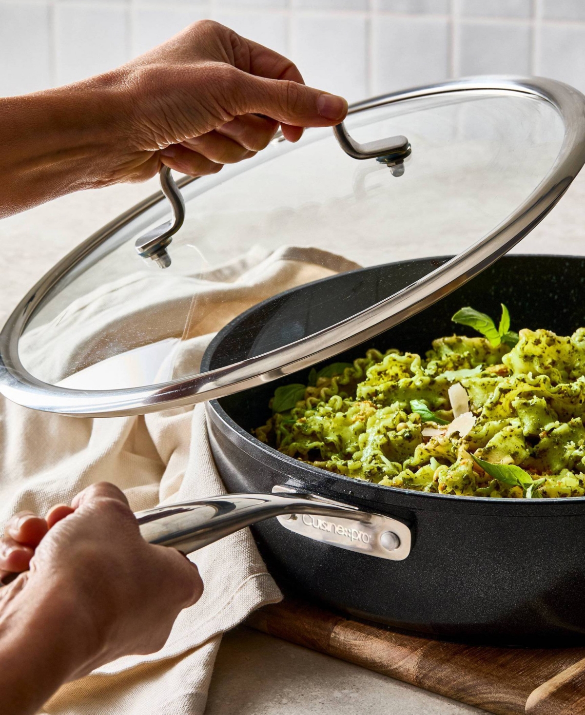 Cuisine::pro Green Stone Aluminum 4.2-Quart Chef Pan