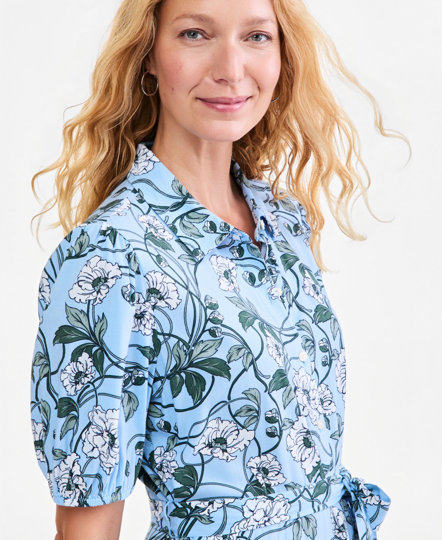 Women's Printed Shirt Dress