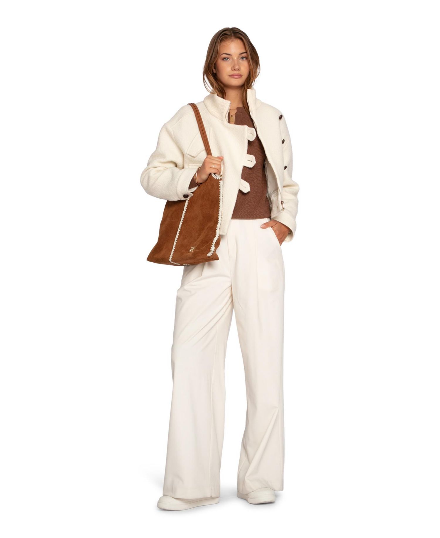 Women's Frankie Textured Knitted Long Sleeve Top