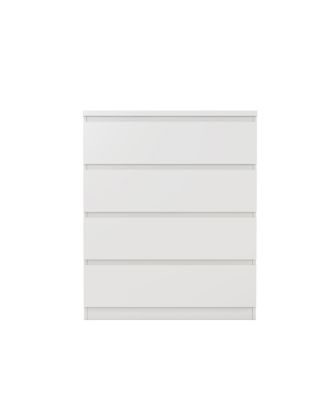 Modern 4-Drawer Storage Dresser 31.5'' Handle-Free Closet Chest