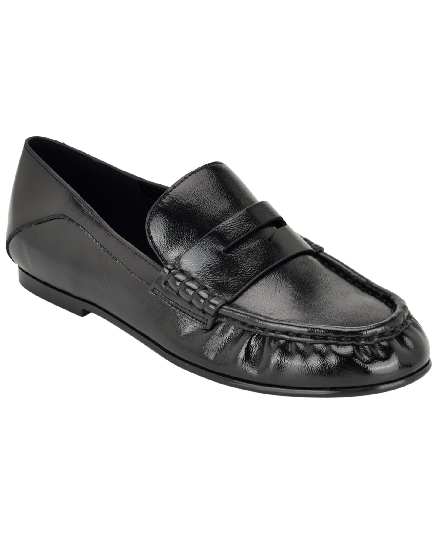 Женские туфли Nine West Rasco Slip-On Penny, цвет: Чёрный лаковый — фото 1