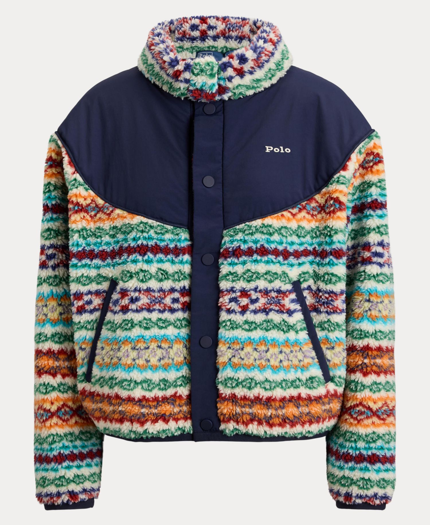 Women's Fair Isle Mock-Neck Jacket