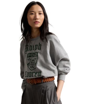 Women's PRL Crest Fleece Crewneck Sweatshirt
