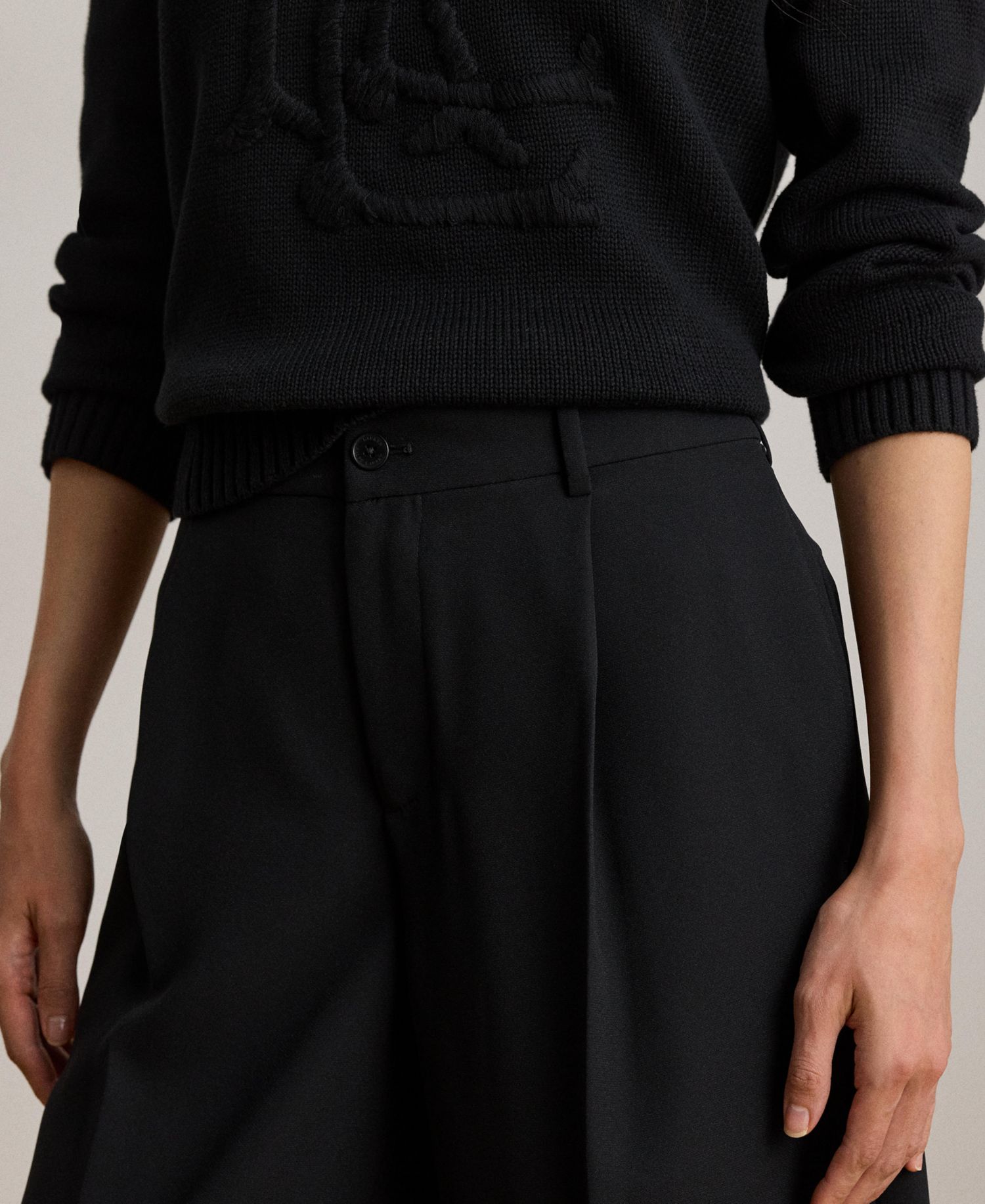 Women's High-Rise Double-Faced Bermuda Shorts