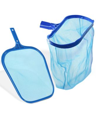 Pool Skimmer Net Leaf Rake Set Heavy Duty Fine Mesh Deep Bag