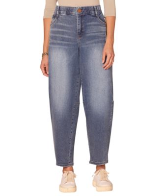 Petite Cropped Wide-Leg Jeans