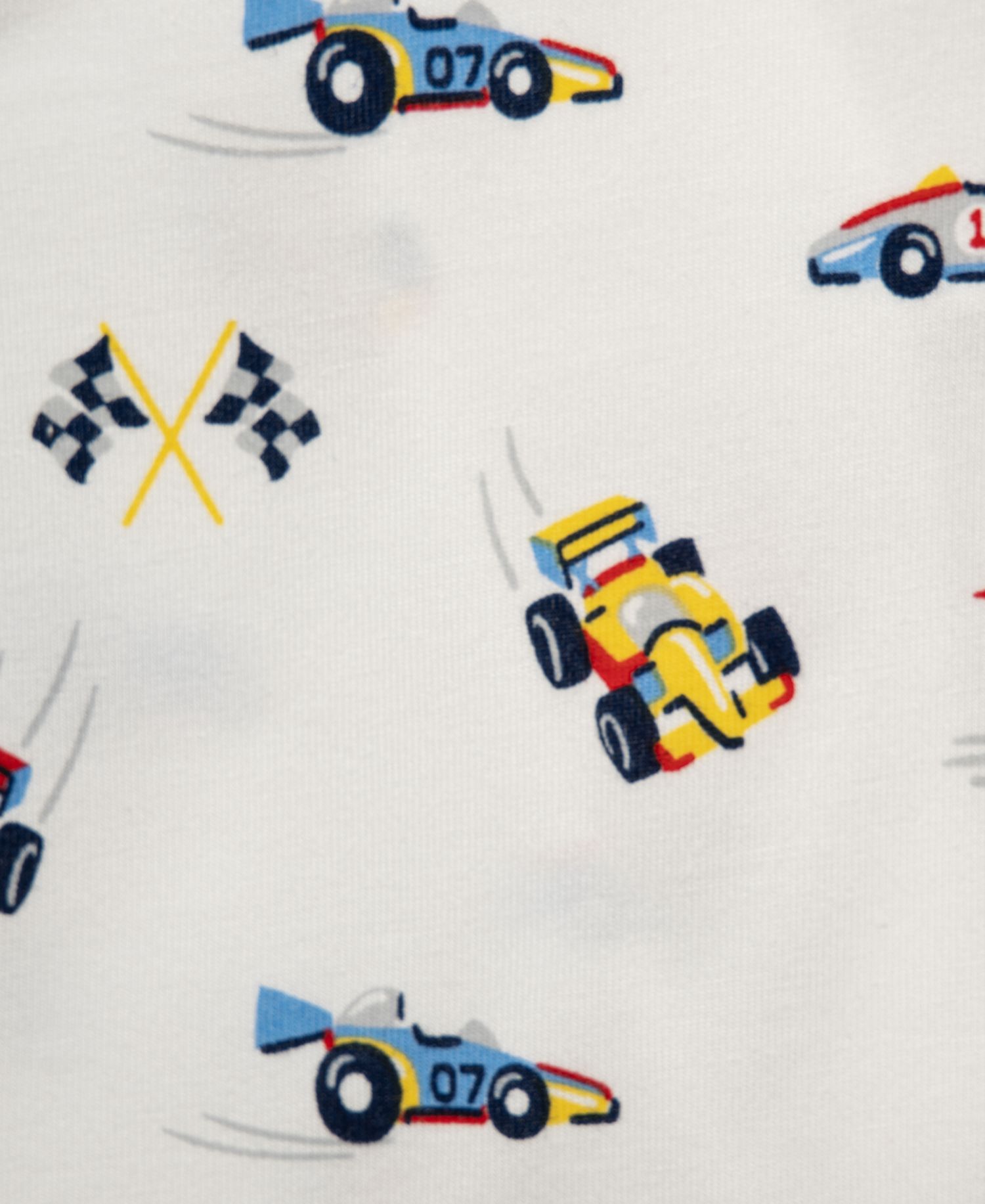 Baby Boys' Grand Prix Cars Long-Sleeve Bodysuit and Pants, 3-Piece Set