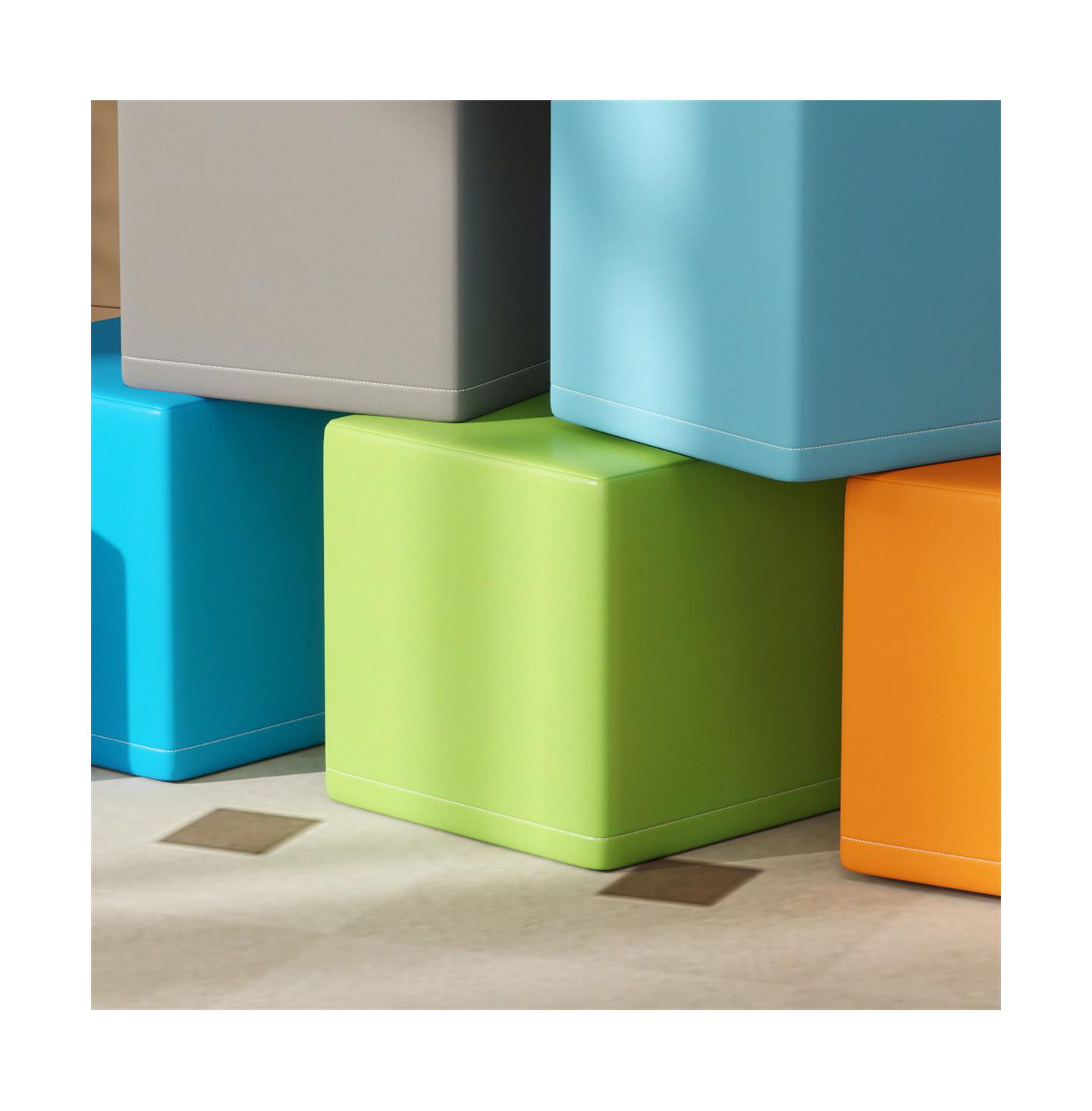 Детские конструкторы YOBTOP Soft Play Blocks - 12 Piece Foam Building Stacking Blocks, Compliant Learning Toys for Toddler Baby Kids Preschool, Contemporary — фото 5