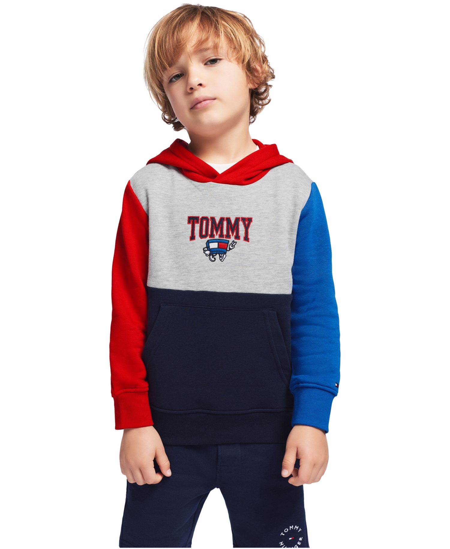 Boys' 2T-7 Mascot Block Long-Sleeve Hoodie