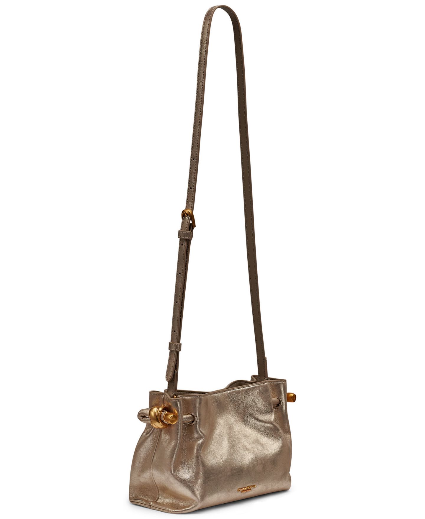 Женская сумка Donna Karan New York Cashmere Crossbody Handbag, цвет: Светлый золотой — фото 7