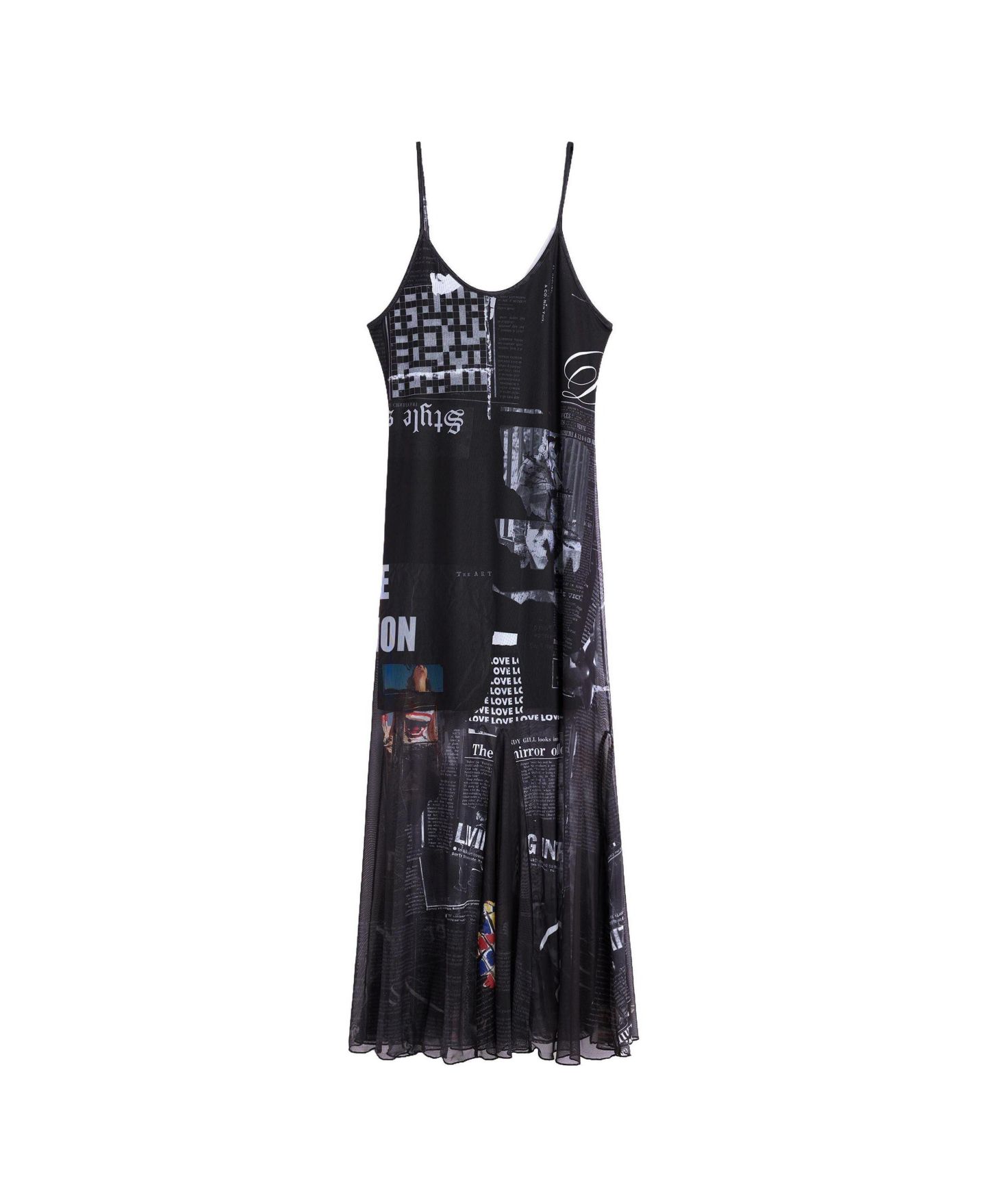 Женское платье Desigual Printed Strappy, цвет: Белый — фото 3